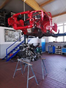 Oldtimer mit Elektroantrieb, Elektromotor