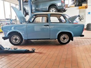 Trabbi, Oldtimer mit Elektroantrieb, Elektromotor